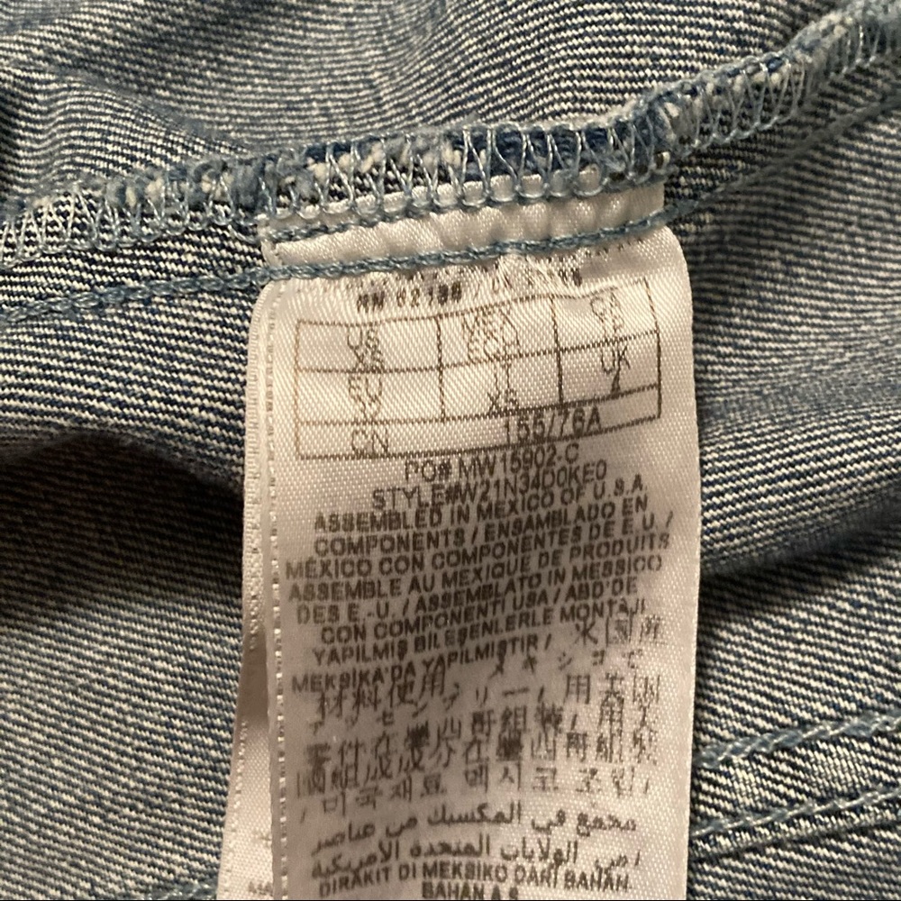 GUESS | Distressed Denim Jacket, Size XS - Picture 4 of 8